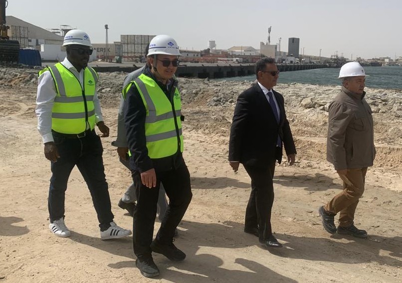 Le Directeur Général du PAN inspecte l’état d’avancement des travaux de réhabilitation du quai de commerce